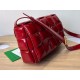 Bottega Veneta Padded Cassette Bag In Red Deerskin