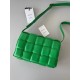 Bottega Veneta Padded Cassette Bag In Green Lambskin