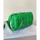 Bottega Veneta Padded Cassette Bag In Green Lambskin