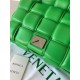 Bottega Veneta Padded Cassette Bag In Green Lambskin