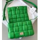 Bottega Veneta Padded Cassette Bag In Green Lambskin