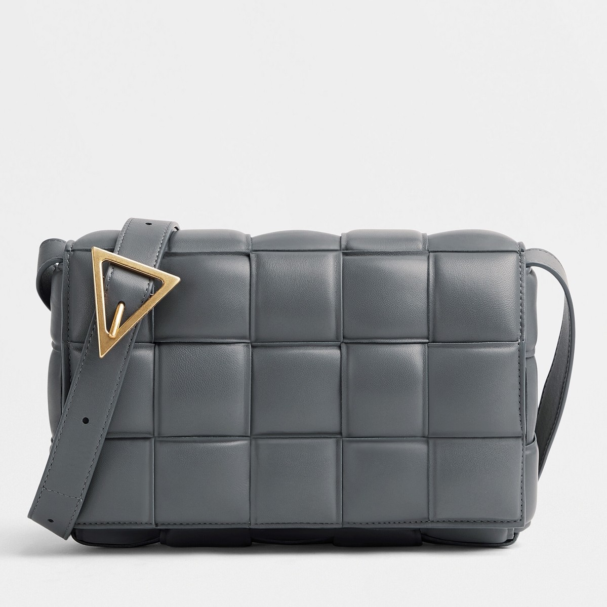 Bottega Veneta Padded Cassette Bag In Thunder Lambskin