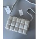 Bottega Veneta Padded Cassette Bag In White Lambskin