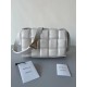 Bottega Veneta Padded Cassette Bag In White Lambskin