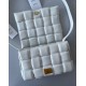 Bottega Veneta Padded Cassette Bag In White Lambskin