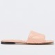 Bottega Veneta Rubber Lido Slides In Peachy Lambskin