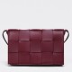 Bottega Veneta Cassett Bag In Bordeaux Intrecciato Lambskin