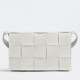 Bottega Veneta Cassett Bag In White Intrecciato Lambskin