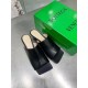 Bottega Veneta Stretch Mules 40mm In Black Lambskin