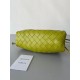 Bottega Veneta Mini Pouch In Kiwi Intrecciato Lambskin