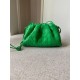 Bottega Veneta Mini Pouch In Green Intrecciato Lambskin