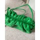 Bottega Veneta Mini Pouch In Green Intrecciato Lambskin