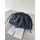 Bottega Veneta Mini Pouch In Thunder Intrecciato Lambskin