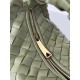 Bottega Veneta BV Jodie Mini Bag In Travertine Intrecciato Lambskin