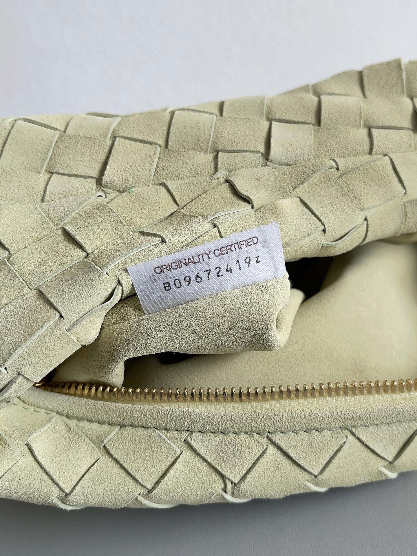 Bottega Veneta BV Jodie Teen Bag In Lemon Suede Calfskin