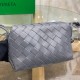 Bottega Veneta Loop Mini Bag In Grey Intrecciato Lambskin