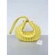 Bottega Veneta Turn Bag In Yellow Intrecciato Lambskin