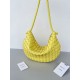 Bottega Veneta Turn Bag In Yellow Intrecciato Lambskin