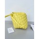 Bottega Veneta Turn Bag In Yellow Intrecciato Lambskin