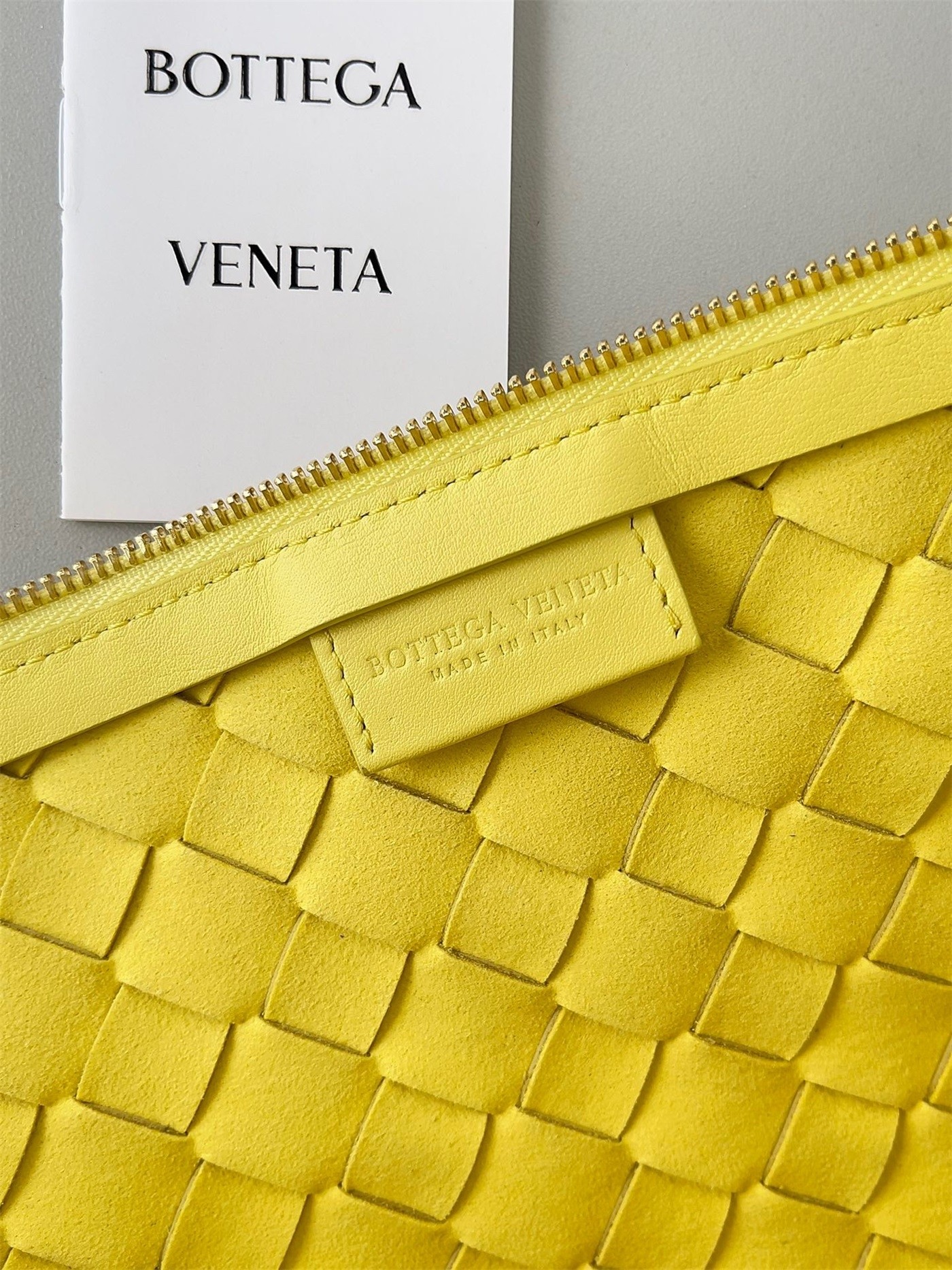 Bottega Veneta Turn Bag In Yellow Intrecciato Lambskin