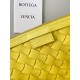 Bottega Veneta Turn Bag In Yellow Intrecciato Lambskin