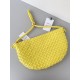 Bottega Veneta Turn Bag In Yellow Intrecciato Lambskin