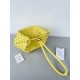 Bottega Veneta Turn Bag In Yellow Intrecciato Lambskin