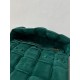 Bottega Veneta Chain Cassette Bag In Emerald Green Suede