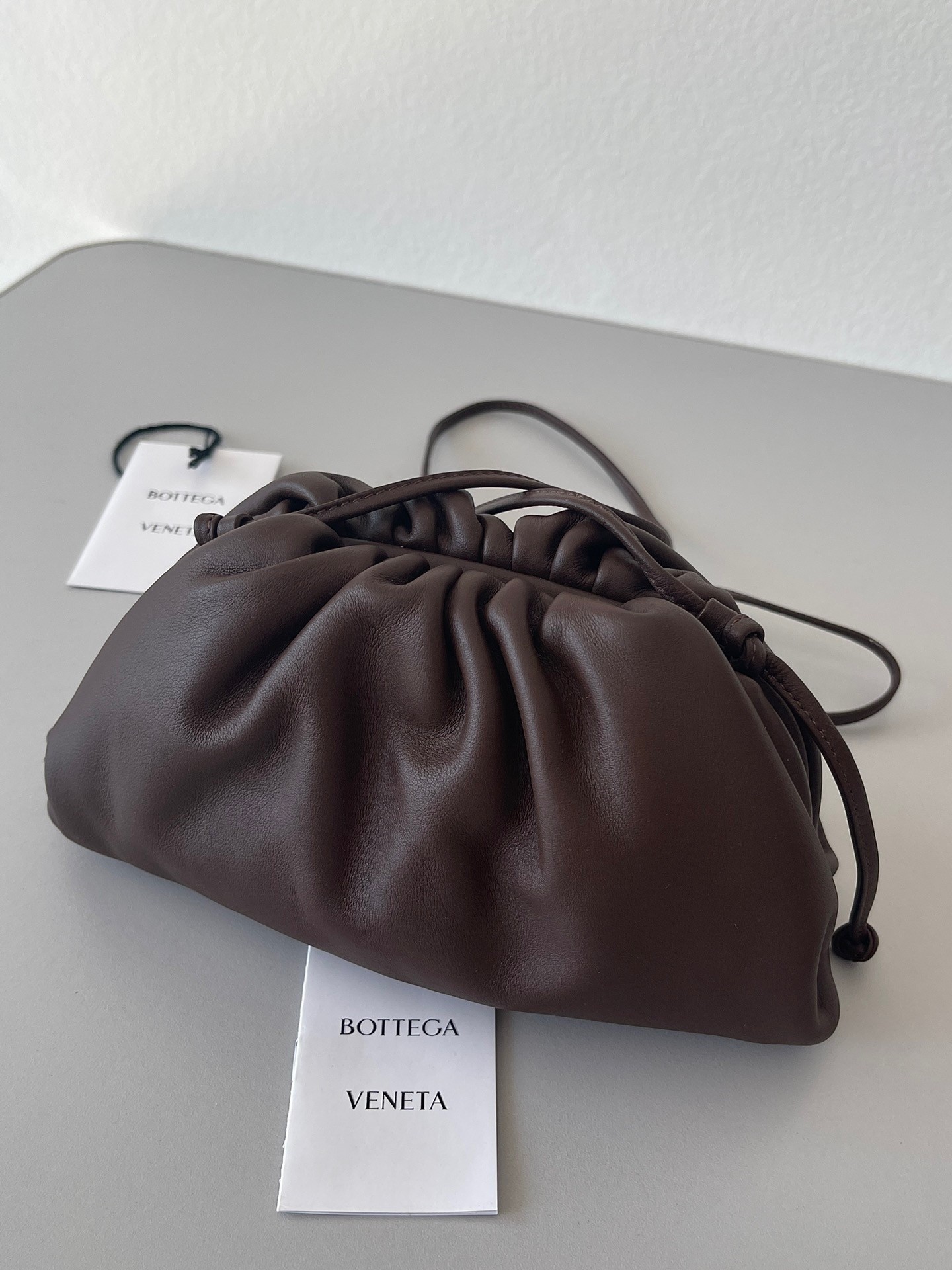 Bottega Veneta Mini Pouch Bag In Fondant Calfskin