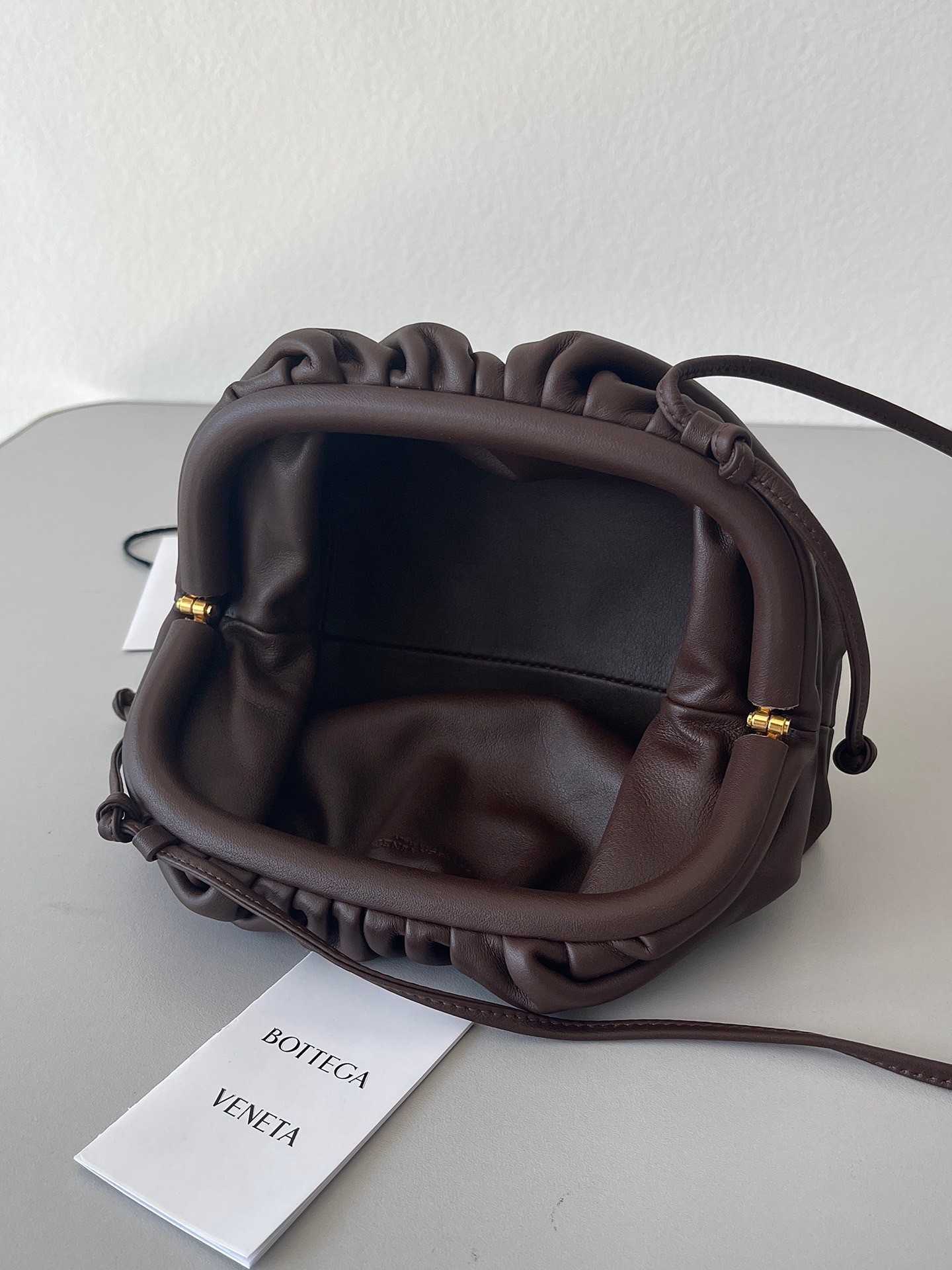 Bottega Veneta Mini Pouch Bag In Fondant Calfskin