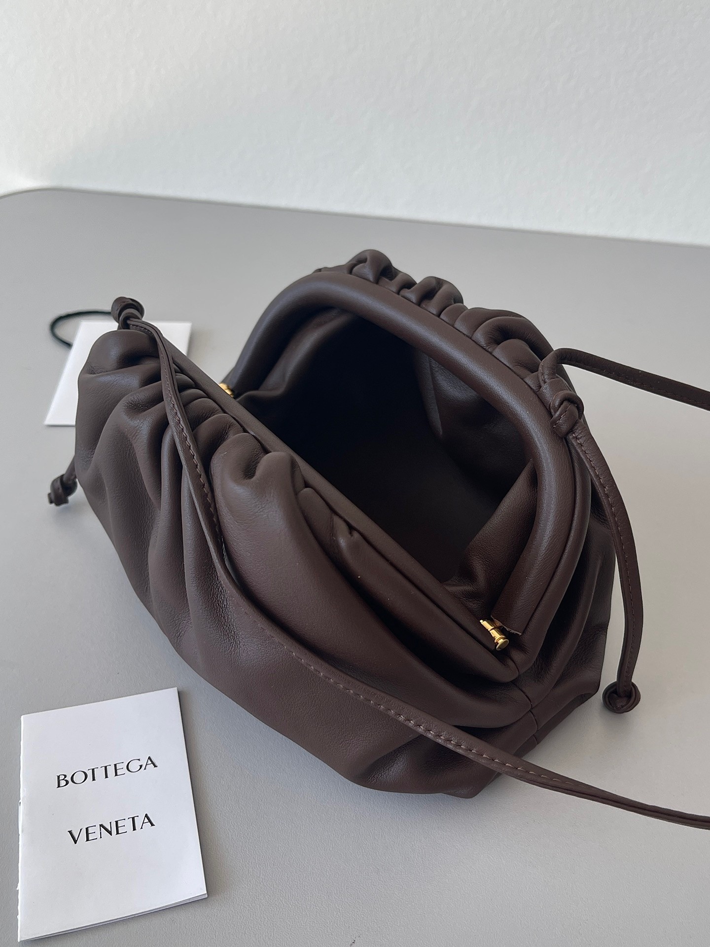 Bottega Veneta Mini Pouch Bag In Fondant Calfskin