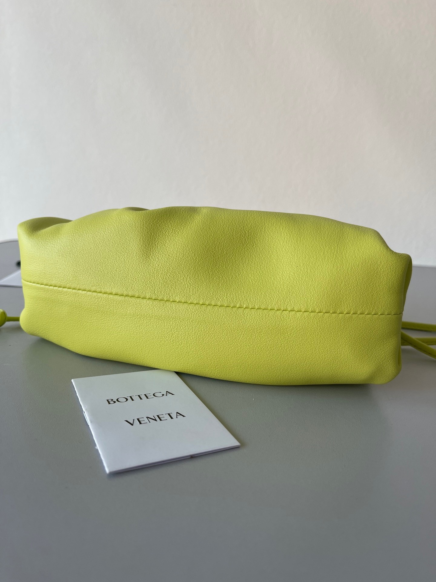 Bottega Veneta Mini Pouch Bag In Kiwi Calfskin