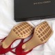 Bottega Veneta Ankle-strap Stretch Sandals In Red Leather