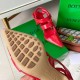 Bottega Veneta BV Point Slingback Sandals In Red Lambskin