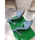 Bottega Veneta Lido Sandals In Light Blue Intrecciato Leather