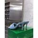 Bottega Veneta Lido Sandals In Light Blue Intrecciato Leather