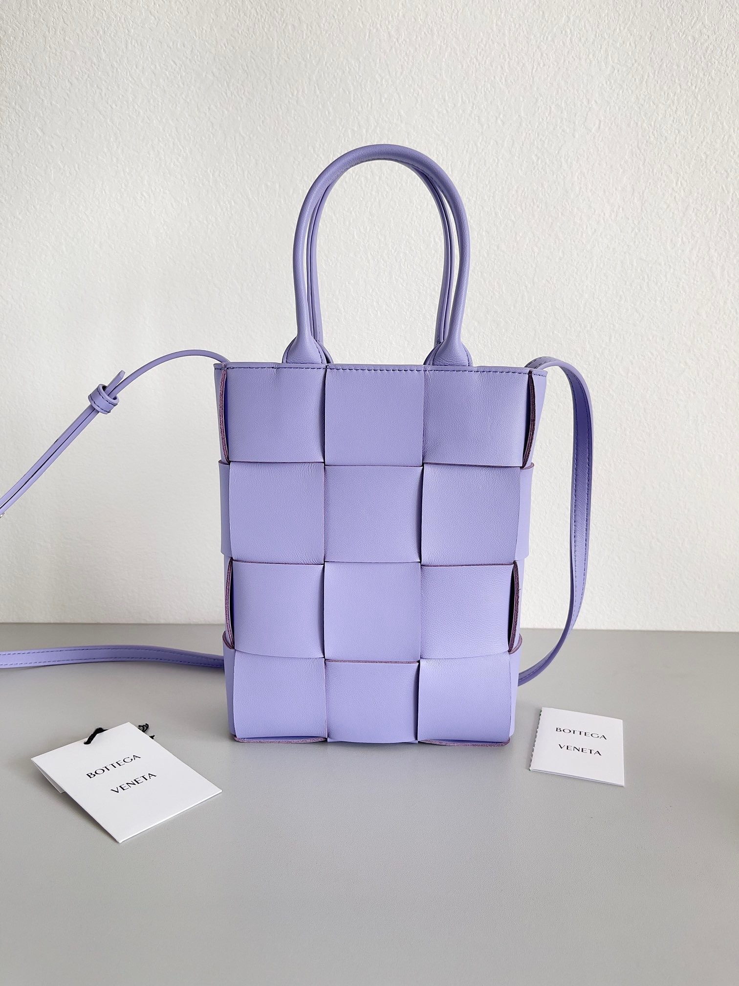 Bottega Veneta Mini Cassette Tote Bag In Wisteria Lambskin