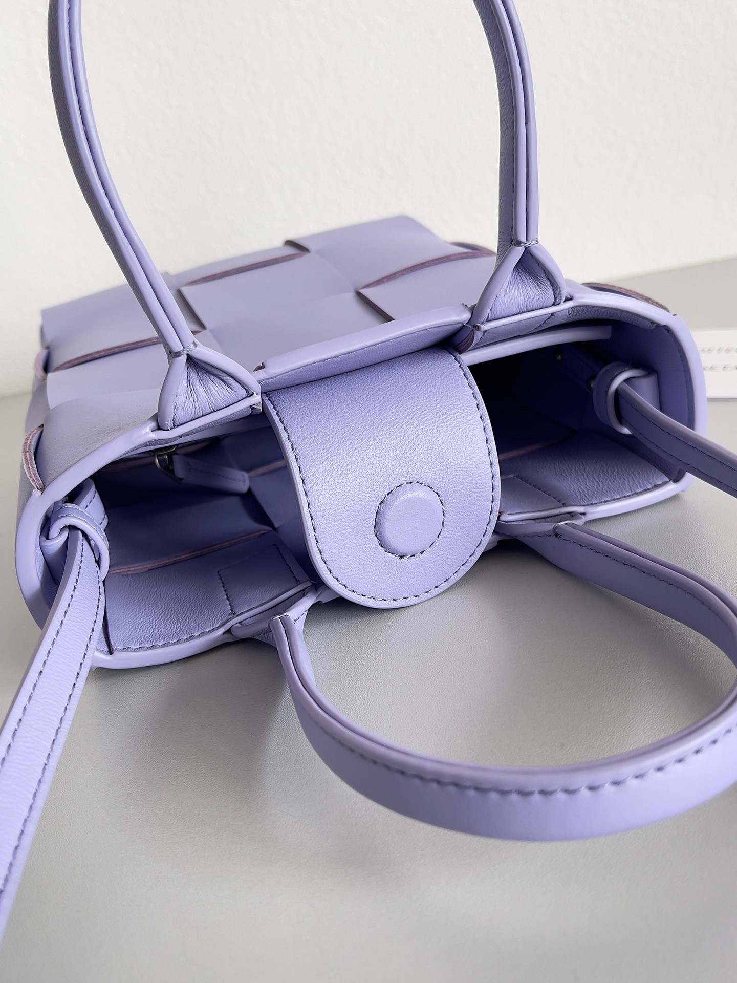 Bottega Veneta Mini Cassette Tote Bag In Wisteria Lambskin