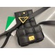 Bottega Veneta Candy Padded Cassette Bag In Black Lambskin