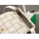 Bottega Veneta Small Padded Cassette Bag In White Lambskin