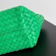 Bottega Veneta Cabat Mini Bag In Green Intrecciato Lambskin