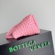 Bottega Veneta Cabat Mini Bag In Pink Intrecciato Lambskin