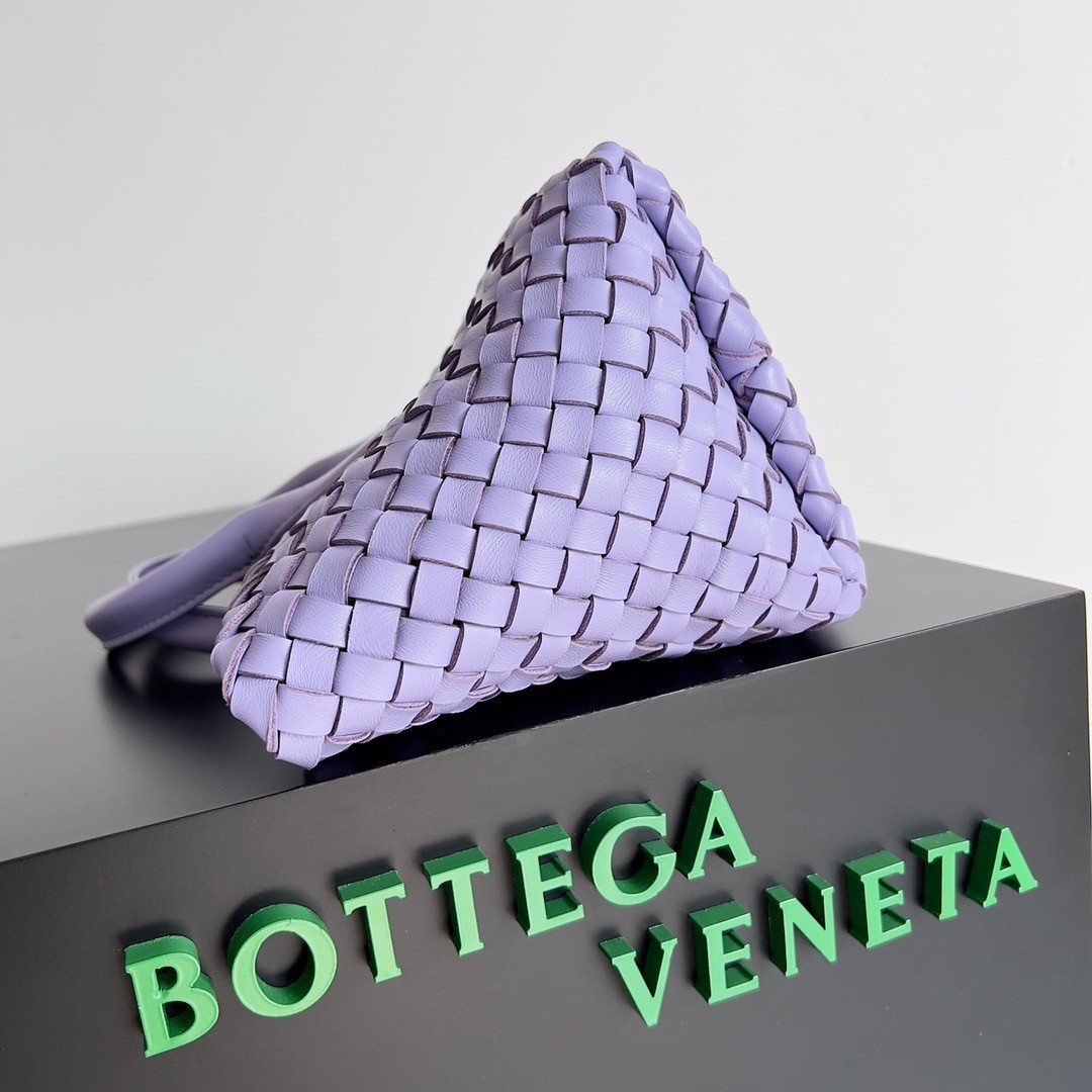 Bottega Veneta Cabat Mini Bag In Wisteria Intrecciato Lambskin