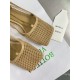 Bottega Veneta Stretch Ballerina Flats In Beige Mesh