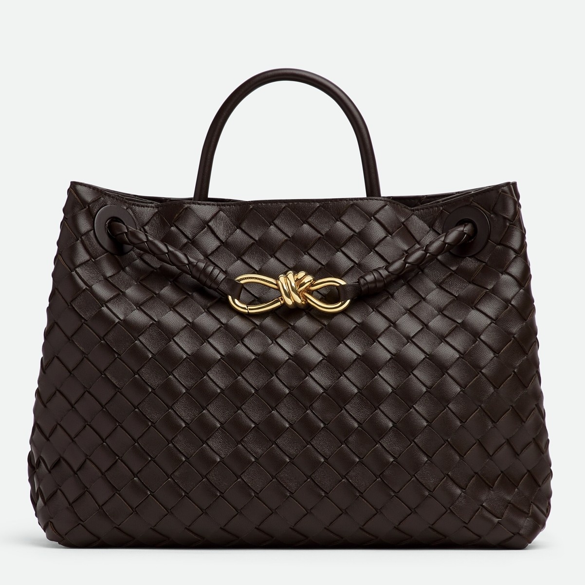 Bottega Veneta Medium Andiamo Bag In Fondant Intrecciato Lambskin