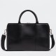 Bottega Veneta Arco Briefcase In Black Intreccio Calfskin