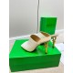 Bottega Veneta Knot Mules 90mm In White Lambskin