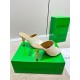 Bottega Veneta Knot Mules 90mm In White Lambskin