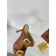 Bottega Veneta Stretch Buckle Mules in Caramel Calfskin