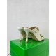 Bottega Veneta Stretch Buckle Mules in White Calfskin